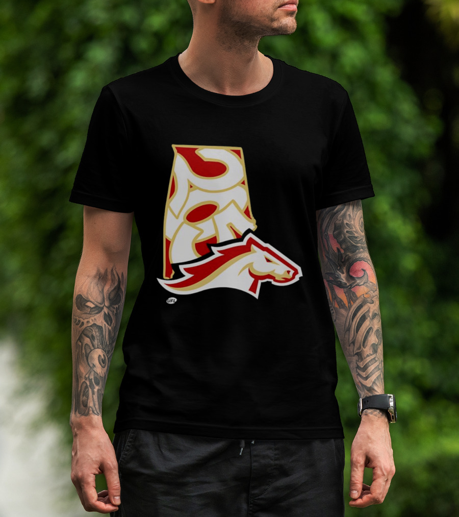 Arkansas Razorbacks Map Logo With Horsehead T-Shirt