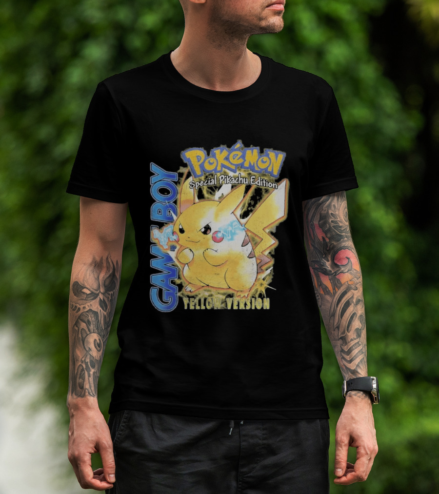 Game Boy Pokémon Special Pikachu Edition Yellow Version T-Shirt