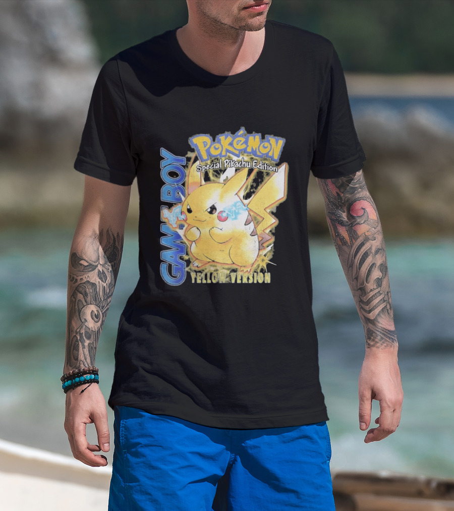 Game Boy Pokémon Special Pikachu Edition Yellow Version T-Shirt