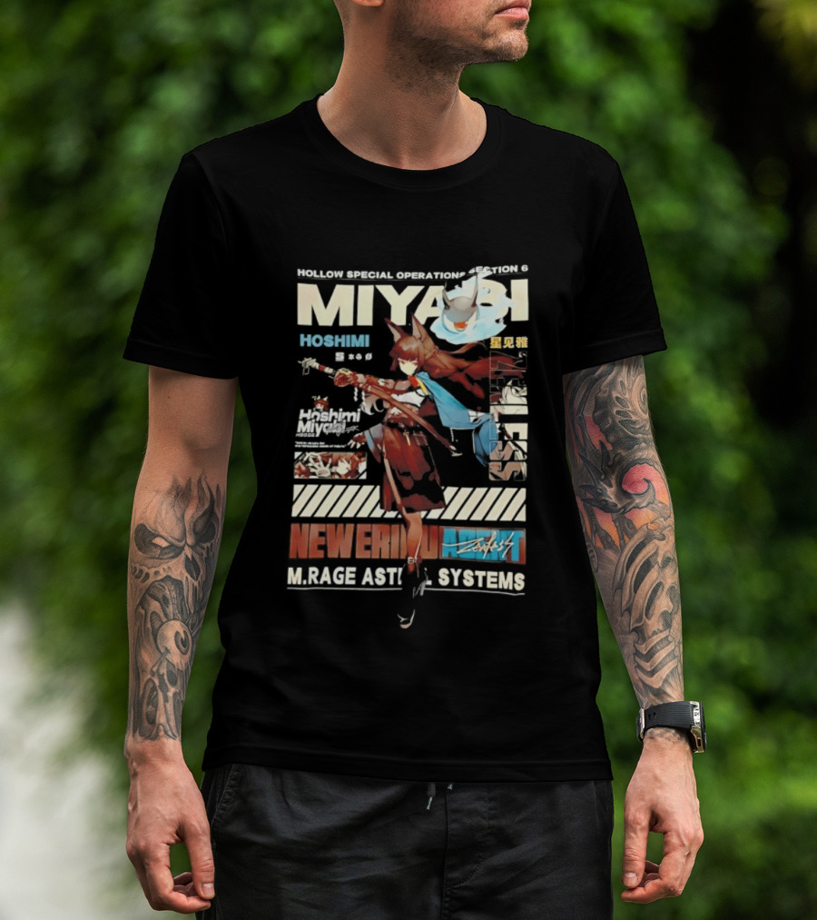 Hollow Special Operations Section 6 Miyabi Hoshimi Rage Ast System Never Ending Shift T-Shirt