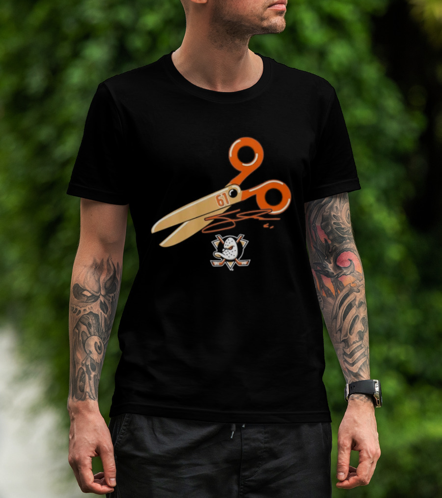 Cutter Gauthier Need To Cut It Scissors 61 Anaheim Ducks T-Shirt