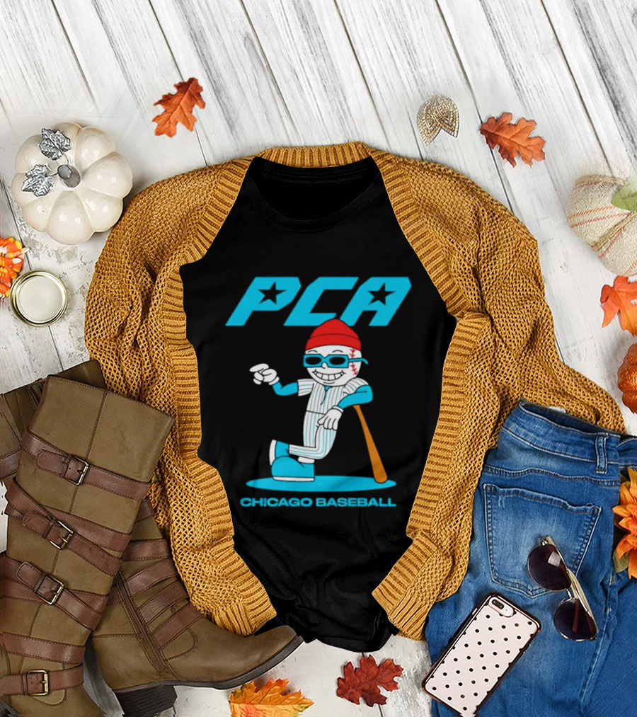 PCA Chicago Baseball Mascot With Bat And Cap T-Shirt