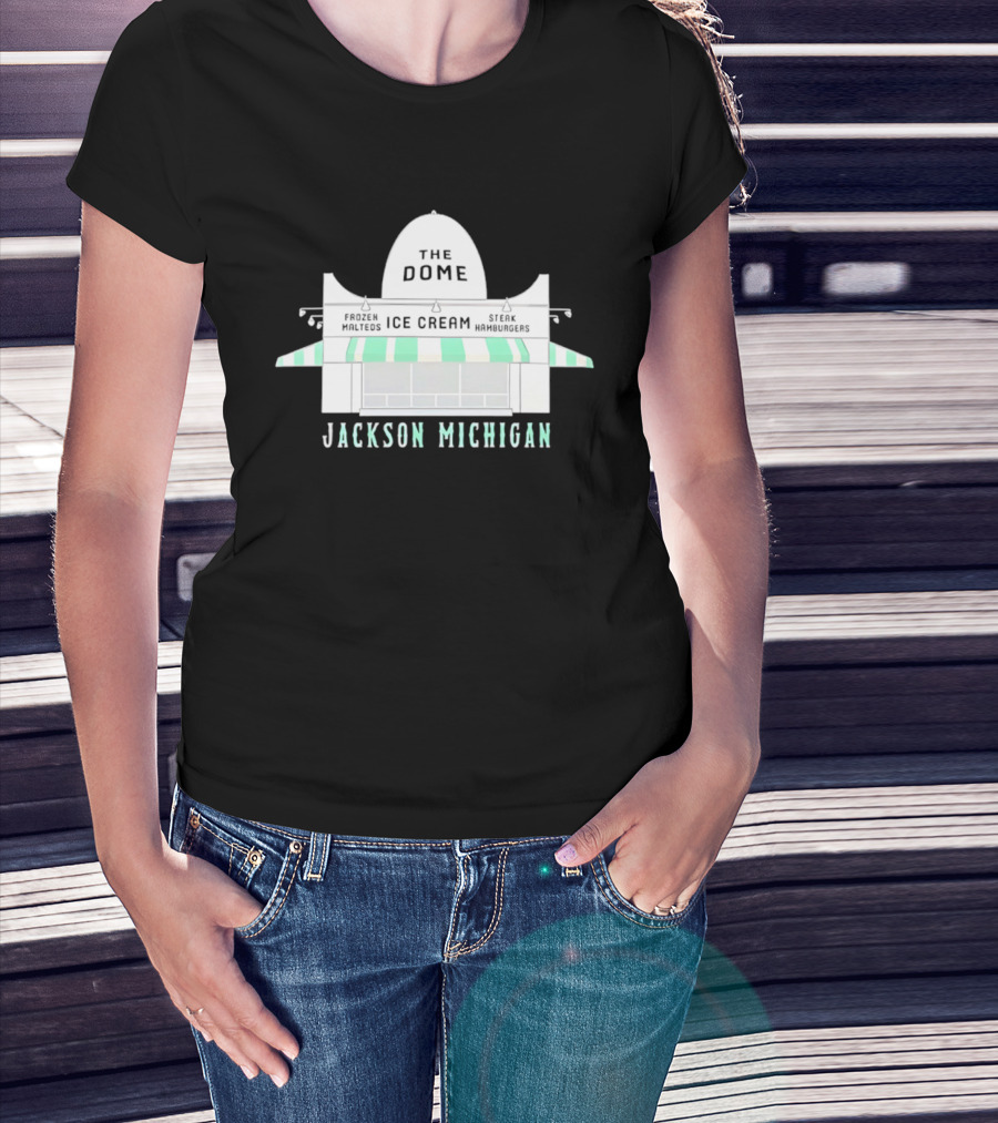 The Dome Ice Cream Shop Jackson Michigan T-Shirt