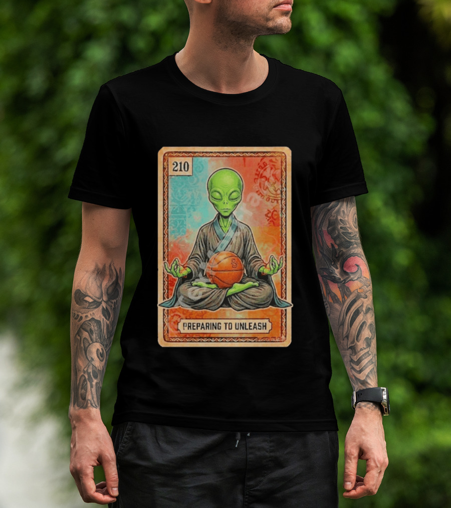 Preparing To Unleash Alien 210 San Antonio Spurs Basketball T-Shirt