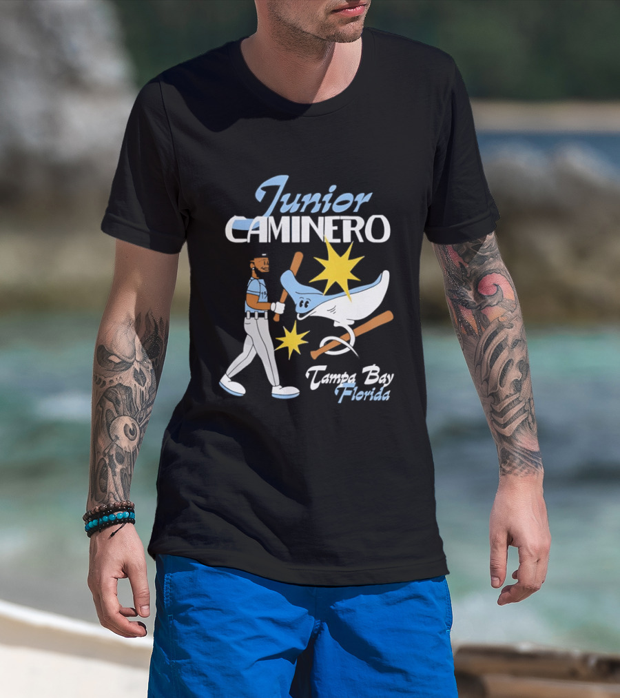 Junior Caminero Tampa Bay Florida Baseball Star And Ray T-Shirt