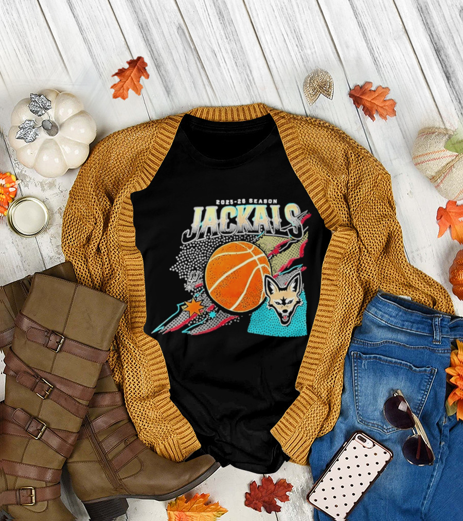 2025 26 Season Jackals Basketball Team with Fox and Starburst T-Shirt