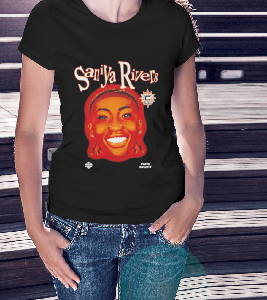 Saniyya Rivers Connecticut Sun Player Galaxy Big Head T-Shirt