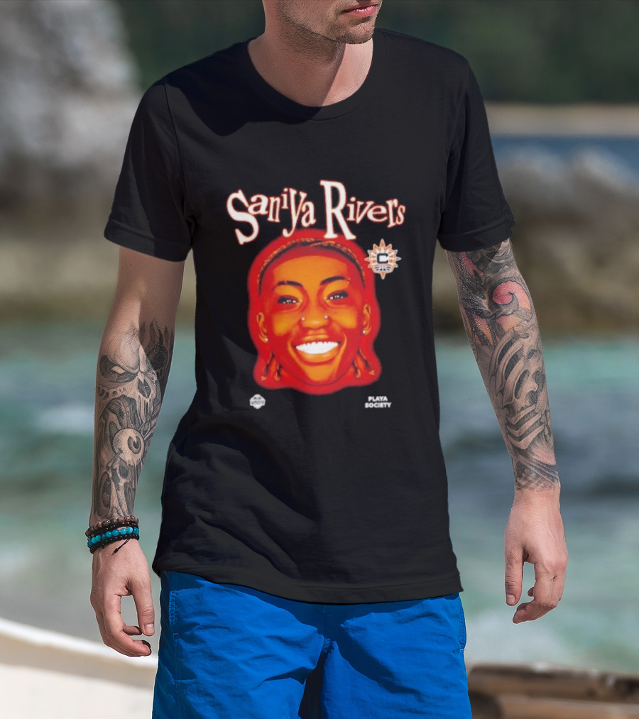 Saniyya Rivers Connecticut Sun Player Galaxy Big Head T-Shirt