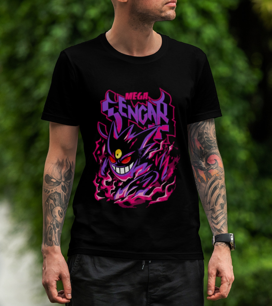 Mega Gengar Pokémon GO Fiery Purple T-Shirt