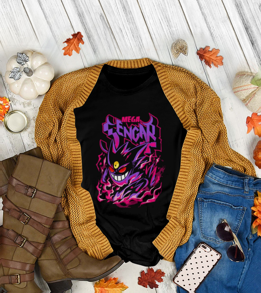 Mega Gengar Pokémon GO Fiery Purple T-Shirt