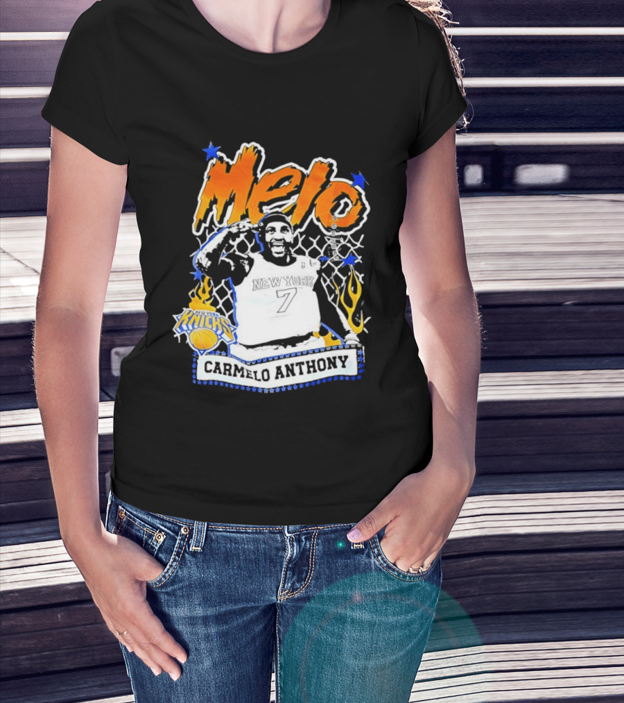 Melo Carmelo Anthony New York Knicks Basketball Star T-Shirt