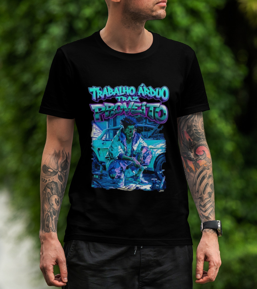 Trabalho Árduo Traz Proveito Neon T-Shirt