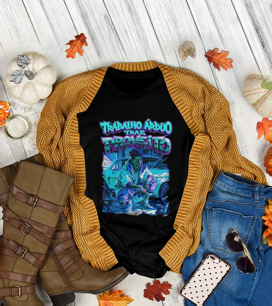 Trabalho Árduo Traz Proveito Neon T-Shirt