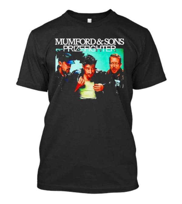 Mumford And Sons Prizefighter North America Tour 2026 City Dates Washed Vintage Band Merch T-Shirt