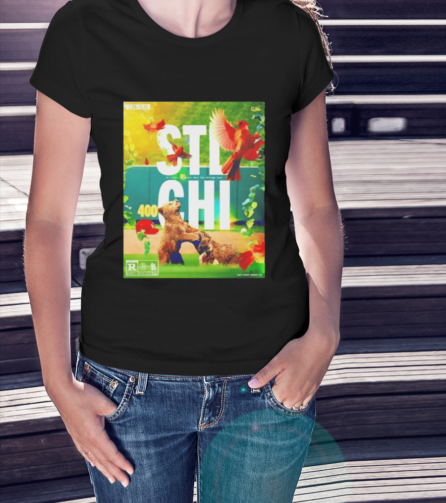 STL CHI St Louis Cardinals Vs Chicago Cubs 400 Stadium Rivalry 9 25 31 T-Shirt