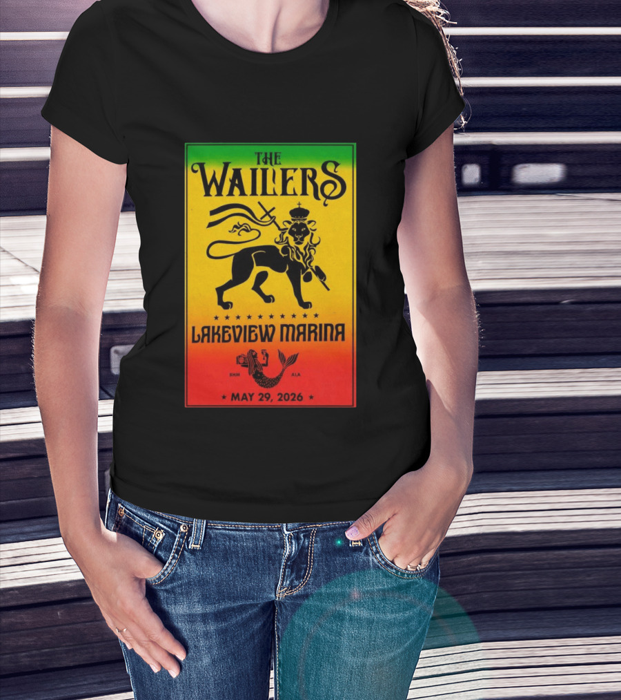 The Wailers Lakeview Marina Birmingham AL May 29 2026 Lion And Mermaid T-Shirt