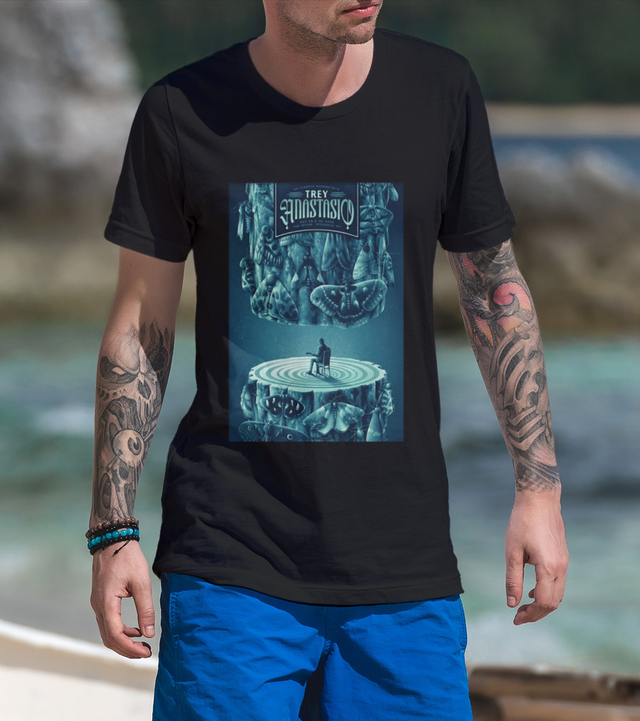 Trey Anastasio Acoustic Evening May 29 30 2026 Wilma Missoula MT Moth T-Shirt