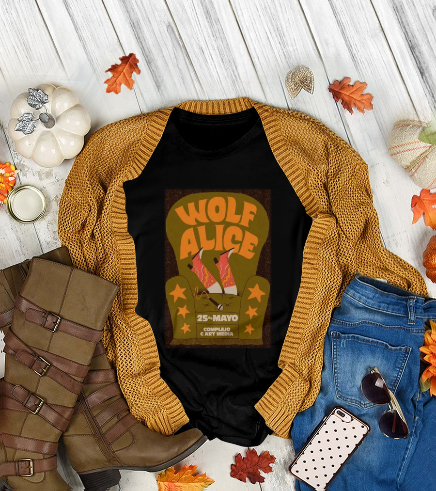 Wolf Alice Complejo C Art Media 25 De Mayo 2026 T-Shirt
