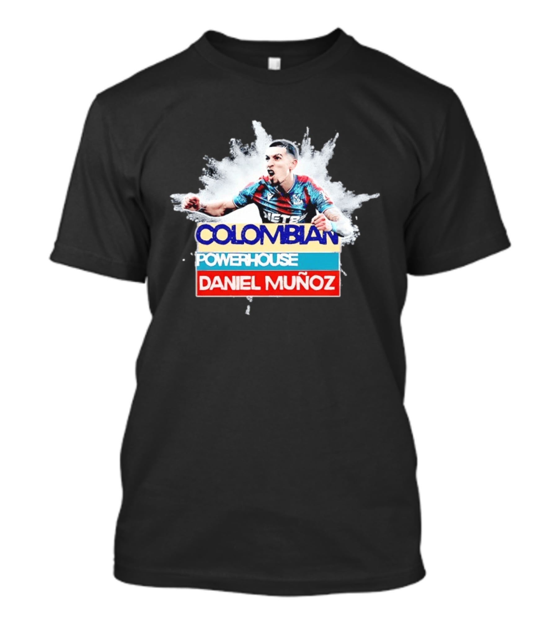 Colombian Powerhouse Daniel Muñoz Crystal Palace Premier League T-Shirt
