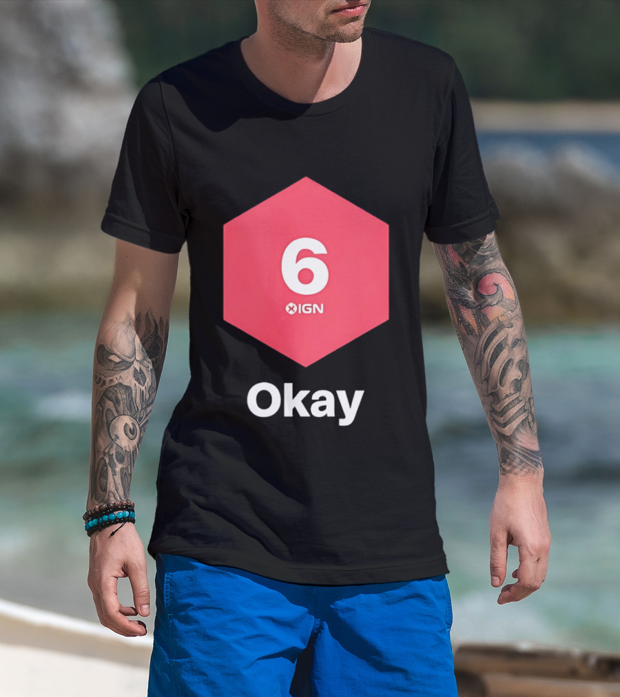 IGN Gaming Review Meme Culture 6 Okay Rating T-Shirt