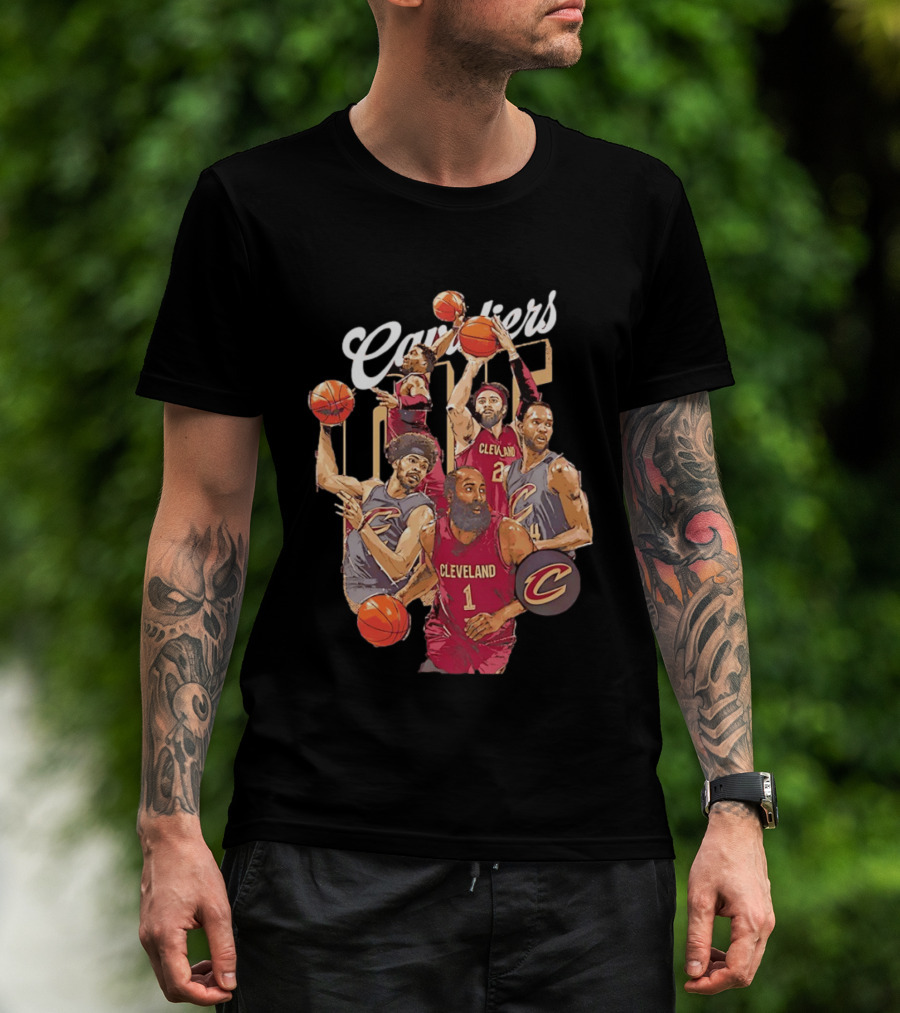 Cleveland Cavaliers James Harden Darius Garland Donovan Mitchell Basketball Players T-Shirt