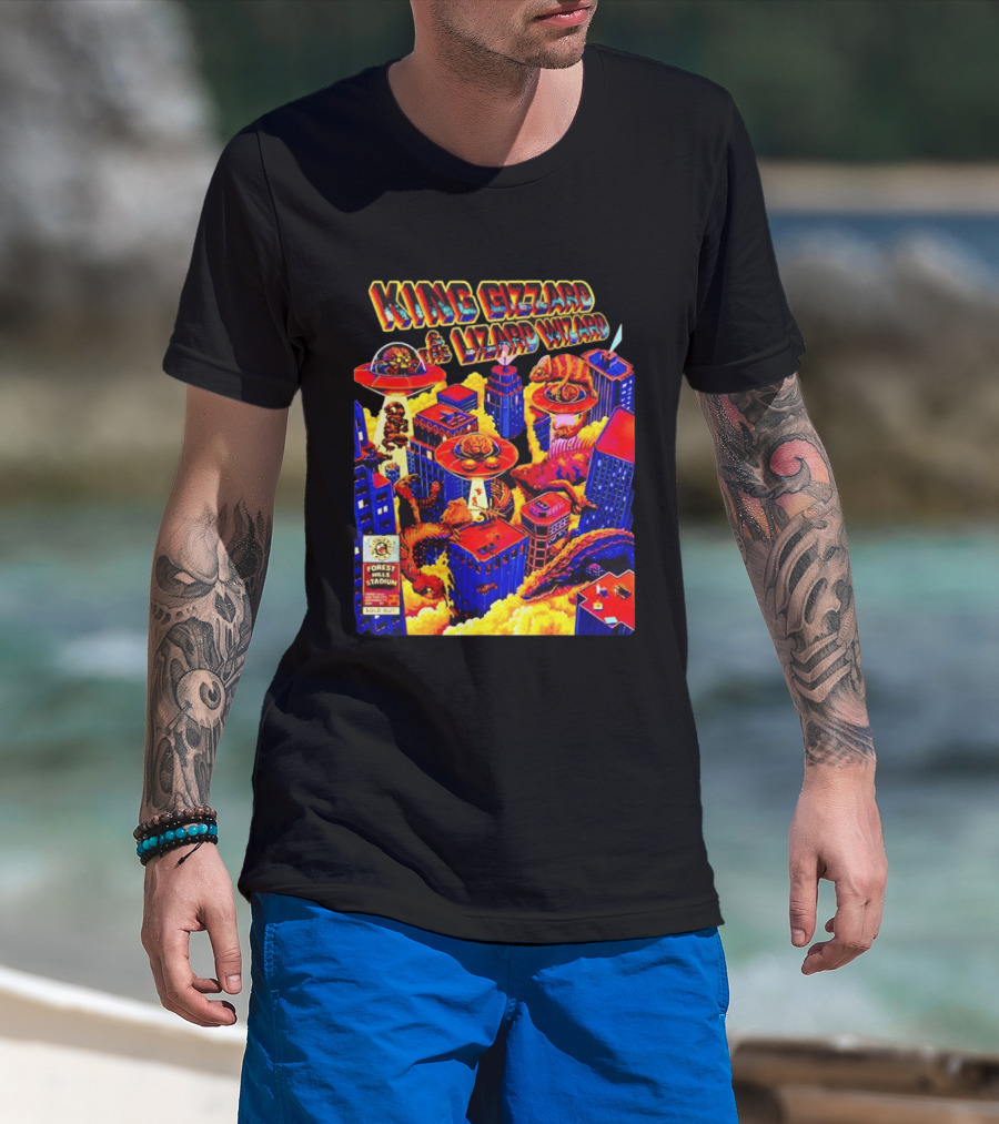 King Gizzard & The Lizard Wizard Forest Hills Stadium Sold Out Giant Monsters City Tour 2026 T-Shirt