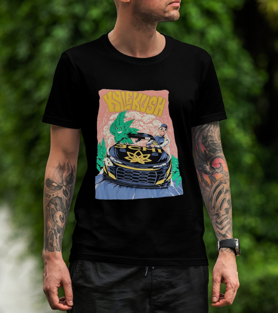 Kyle Kush NASCAR 8 3CHI Racing Car Cannabis T-Shirt