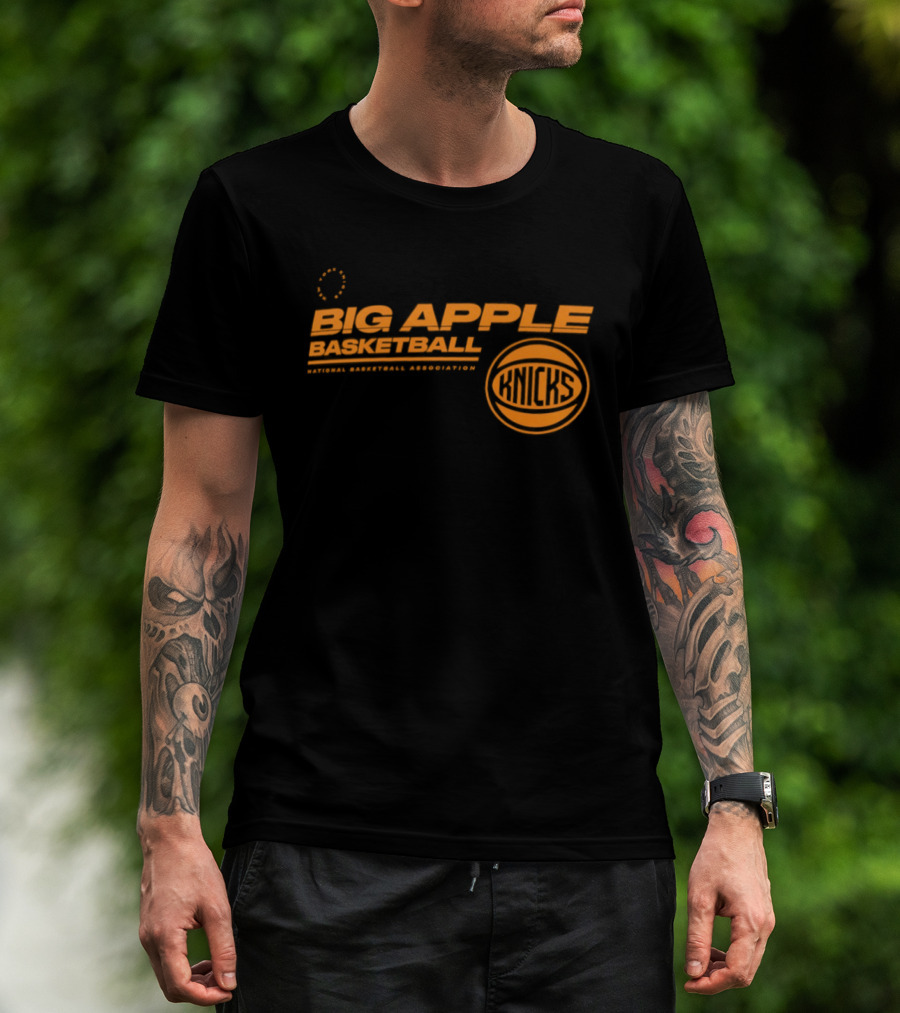 Big Apple Basketball New York Knicks National Basketball Association T-Shirt