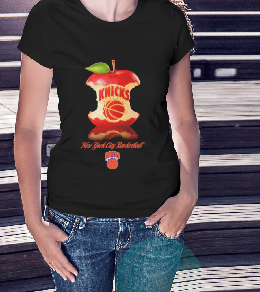 New York Knicks Big Apple Basketball NYC T-Shirt