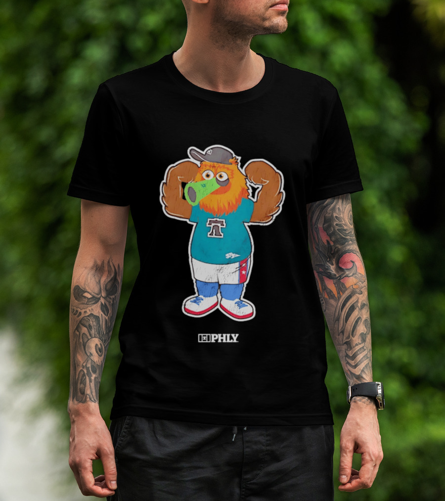 Phillie Phanatic Peashooter Phillies Eagles Plants Vs Zombies Mashup PHLY Fan T-Shirt