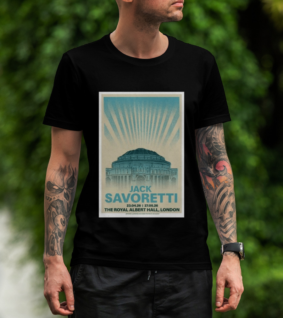 Jack Savoretti The Royal Albert Hall London Tour 23.04.26 27.05.26 T-Shirt