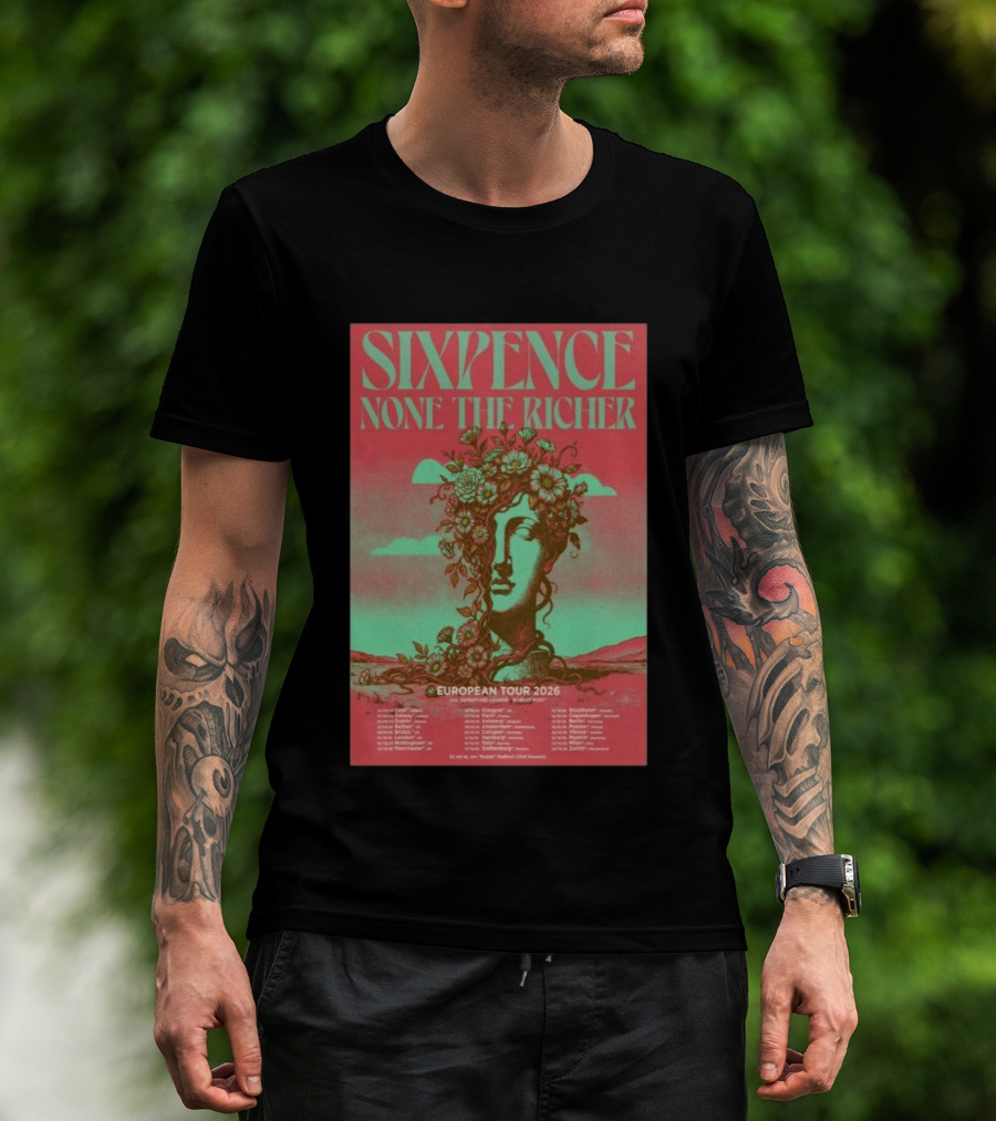Sixpence None The Richer European Tour 2026 London Frankfurt Paris Dates T-Shirt