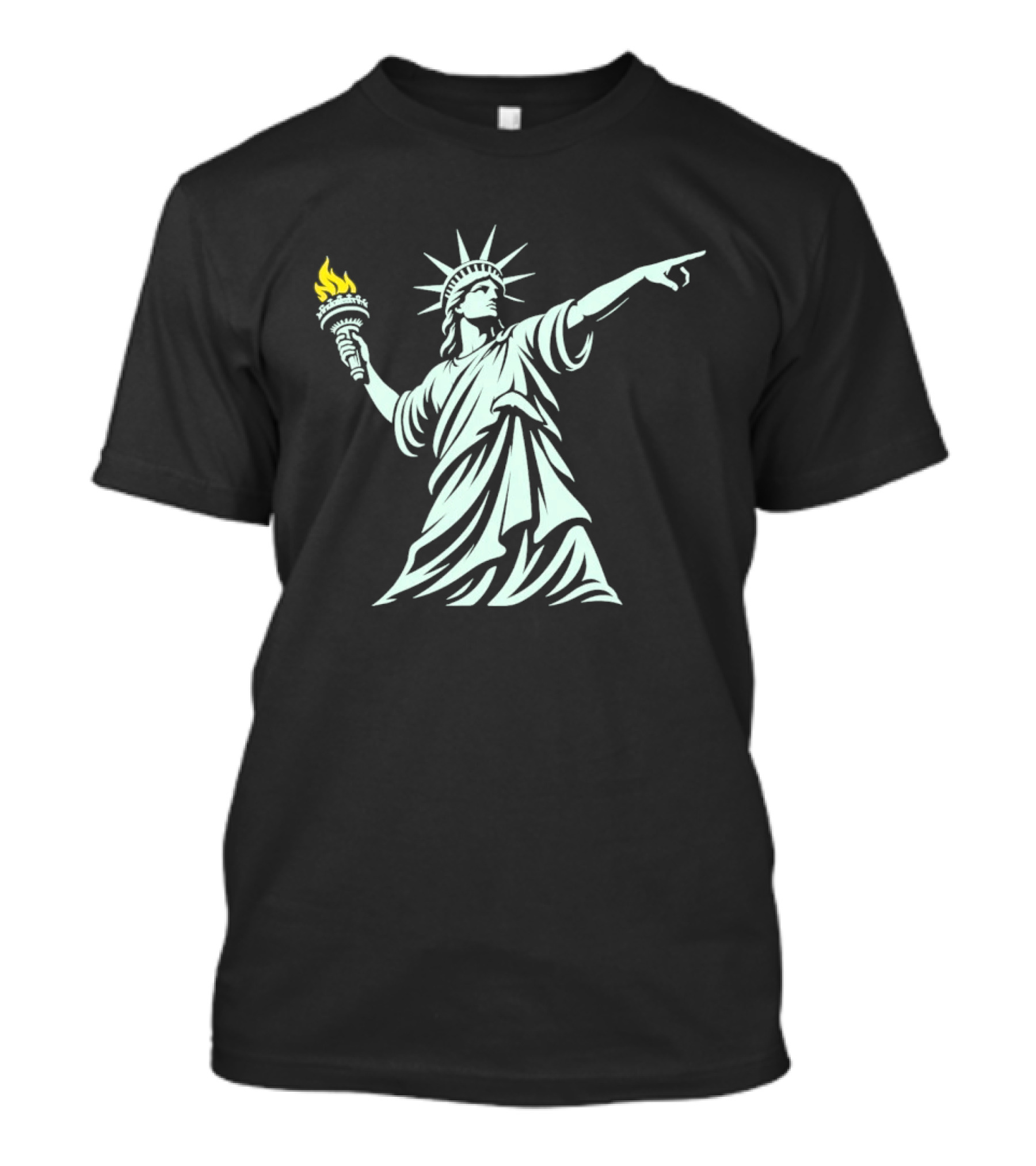 Statue Of Liberty Pointing Torch Of Freedom For Justice T-Shirt