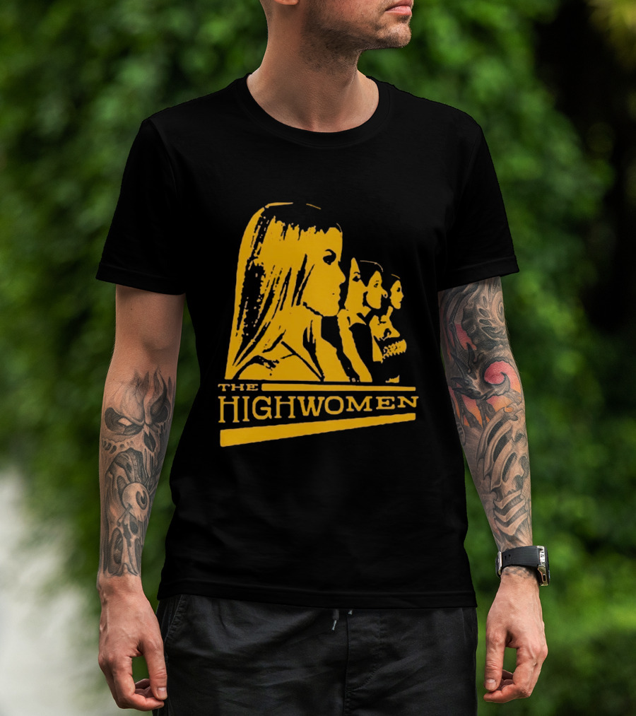 The Highwomen 2026 Group Profile Logo In Bold Yellow T-Shirt