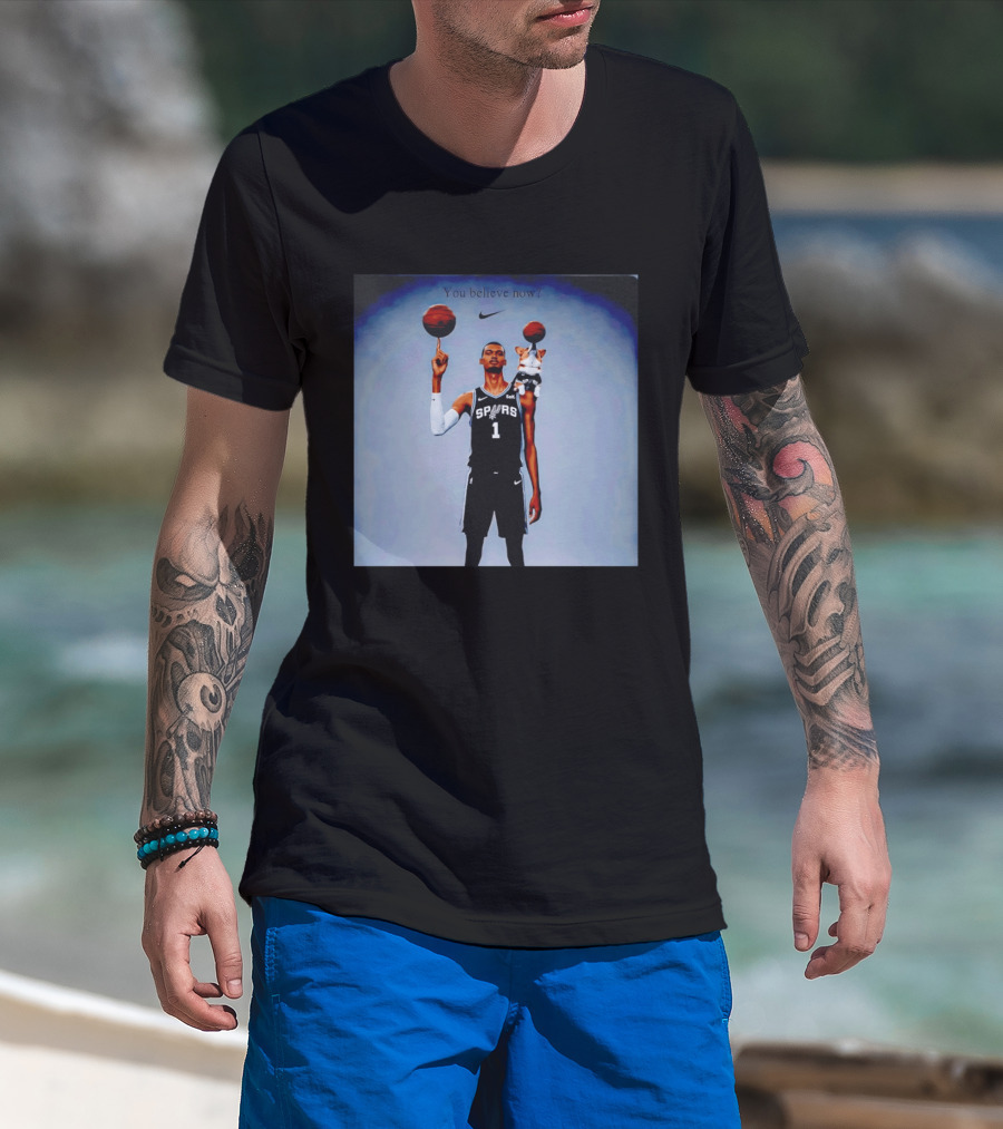 Victor Wembanyama NBA San Antonio Spurs Corgi You Believe Now T-Shirt