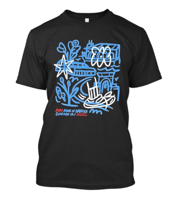 2026 Bank Of America Chicago 13.1 Race Skyline And Landmarks T-Shirt