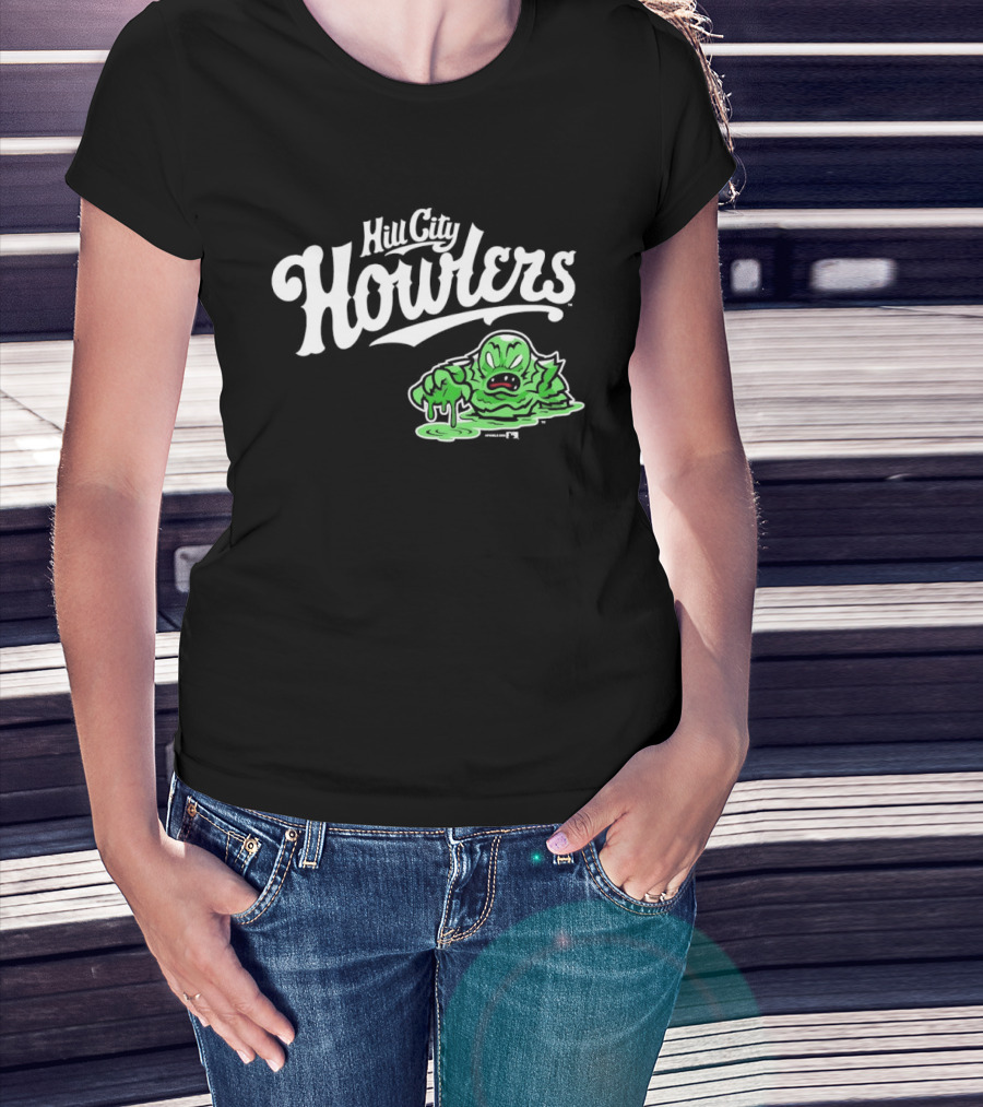 Hill City Howlers Swamp Monster Green Creature T-Shirt