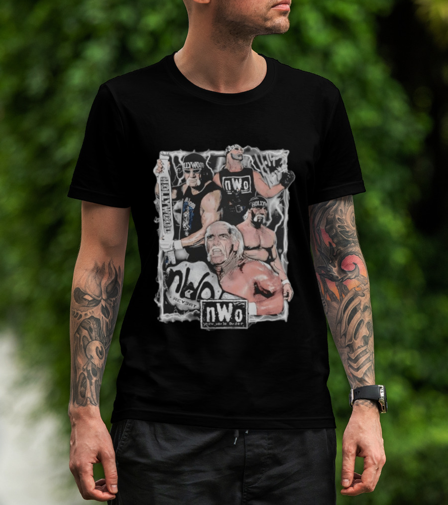 Hollywood Hulk Hogan Scott Hall Kevin Nash NWo New World Order Retro Wrestlers T-Shirt