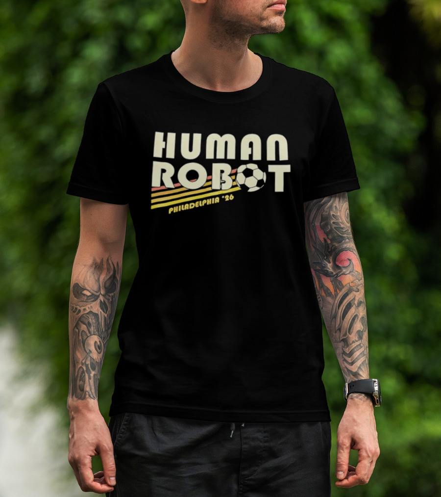 Human Robot Philadelphia 26 Soccer T-Shirt