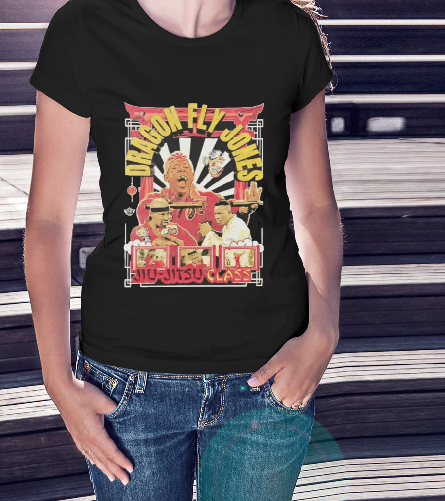 Dragon Fly Jones Jiu Jitsu Class Martial Arts Comedy 90s T-Shirt
