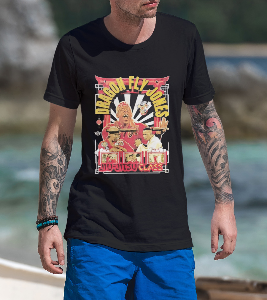 Dragon Fly Jones Jiu Jitsu Class Martial Arts Comedy 90s T-Shirt