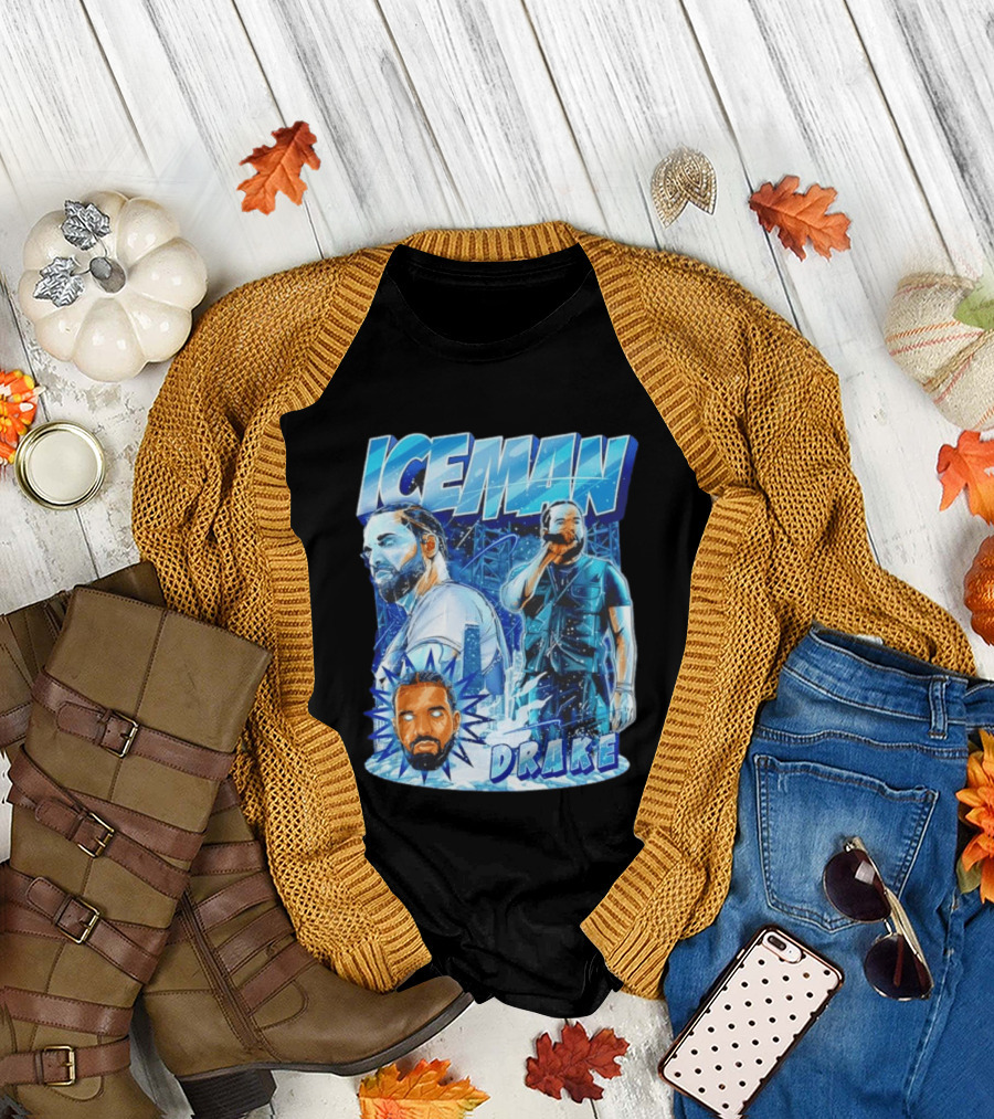 Drake Iceman Glowing Eyes Frozen City T-Shirt