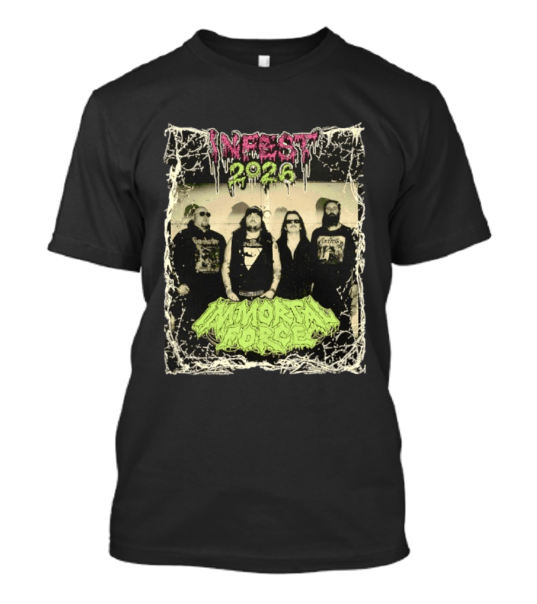 Infest 2026 Death Metal Canada Immortal Force Band T-Shirt