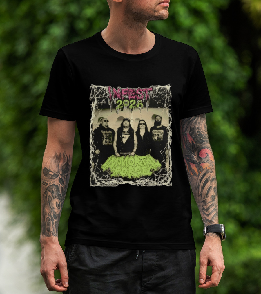 Infest 2026 Death Metal Canada Immortal Force Band T-Shirt