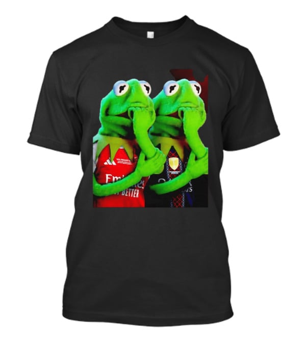 Kermit The Frog Thinking Arsenal Paris Saint Germain Final Budapest Emirates Groupama 2023 T-Shirt