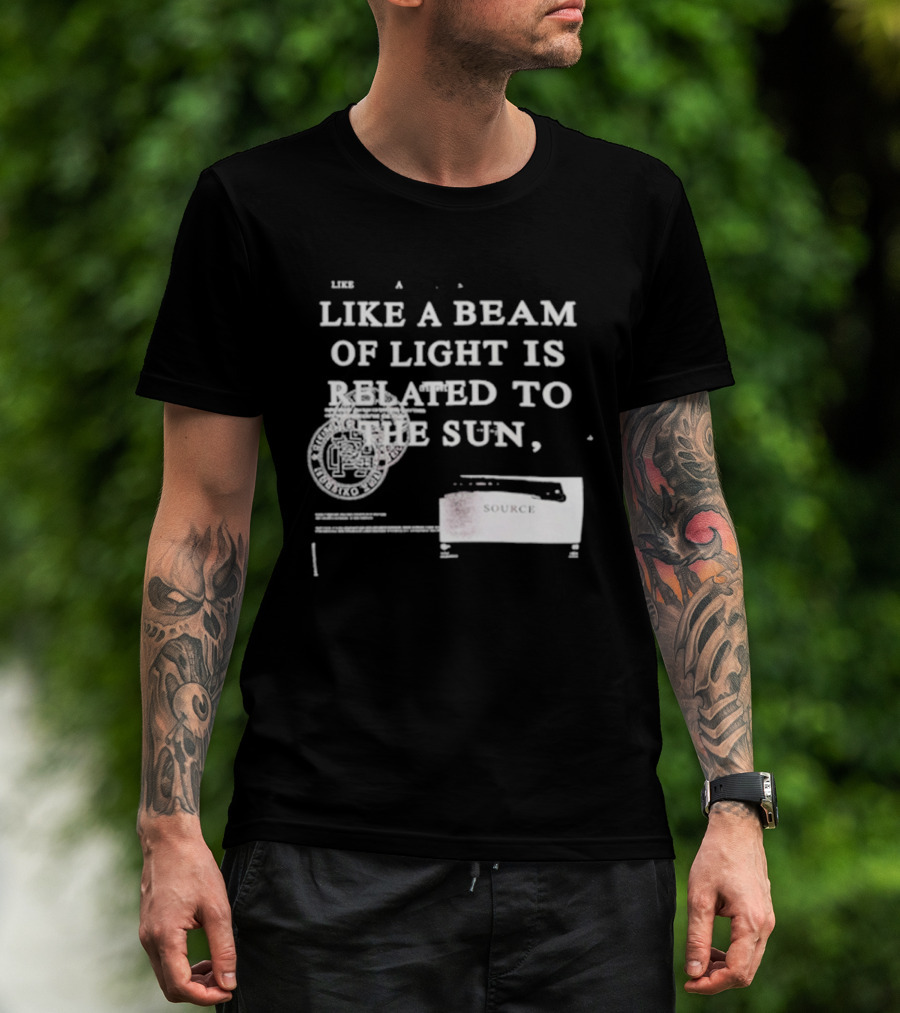 Kyrie Irving Like A Beam Of Light Is Related To The Sun Cosmic Court Vision T-Shirt