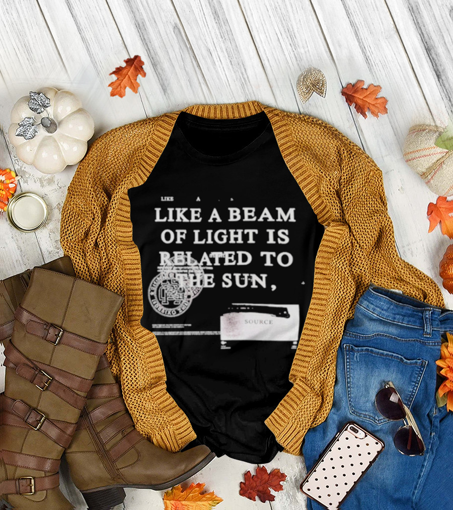 Kyrie Irving Like A Beam Of Light Is Related To The Sun Cosmic Court Vision T-Shirt
