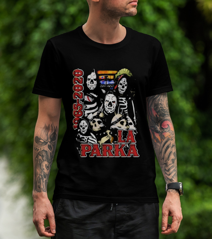 La Parka 1965 2020 Lucha Libre AAA Wrestling Skeleton Warriors T-Shirt