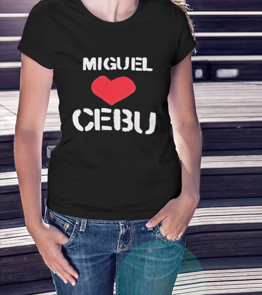 Miguel Loves Cebu Heart Souvenir Travel Destination T-Shirt