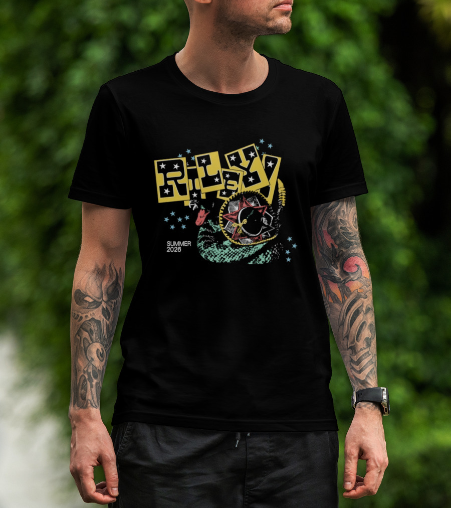 Riley 2026 Summer Tour Starry Cartoon Planet T-Shirt